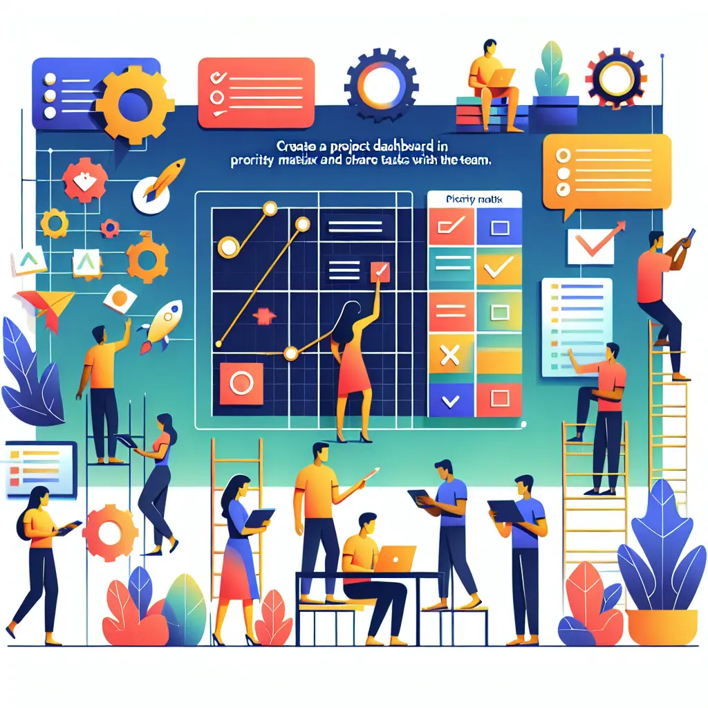Construction Project Management Dashboard for Priority Matrix