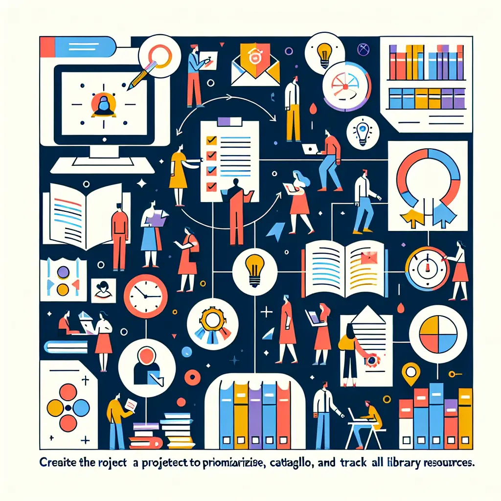 Library Resource Management template in Priority Matrix
