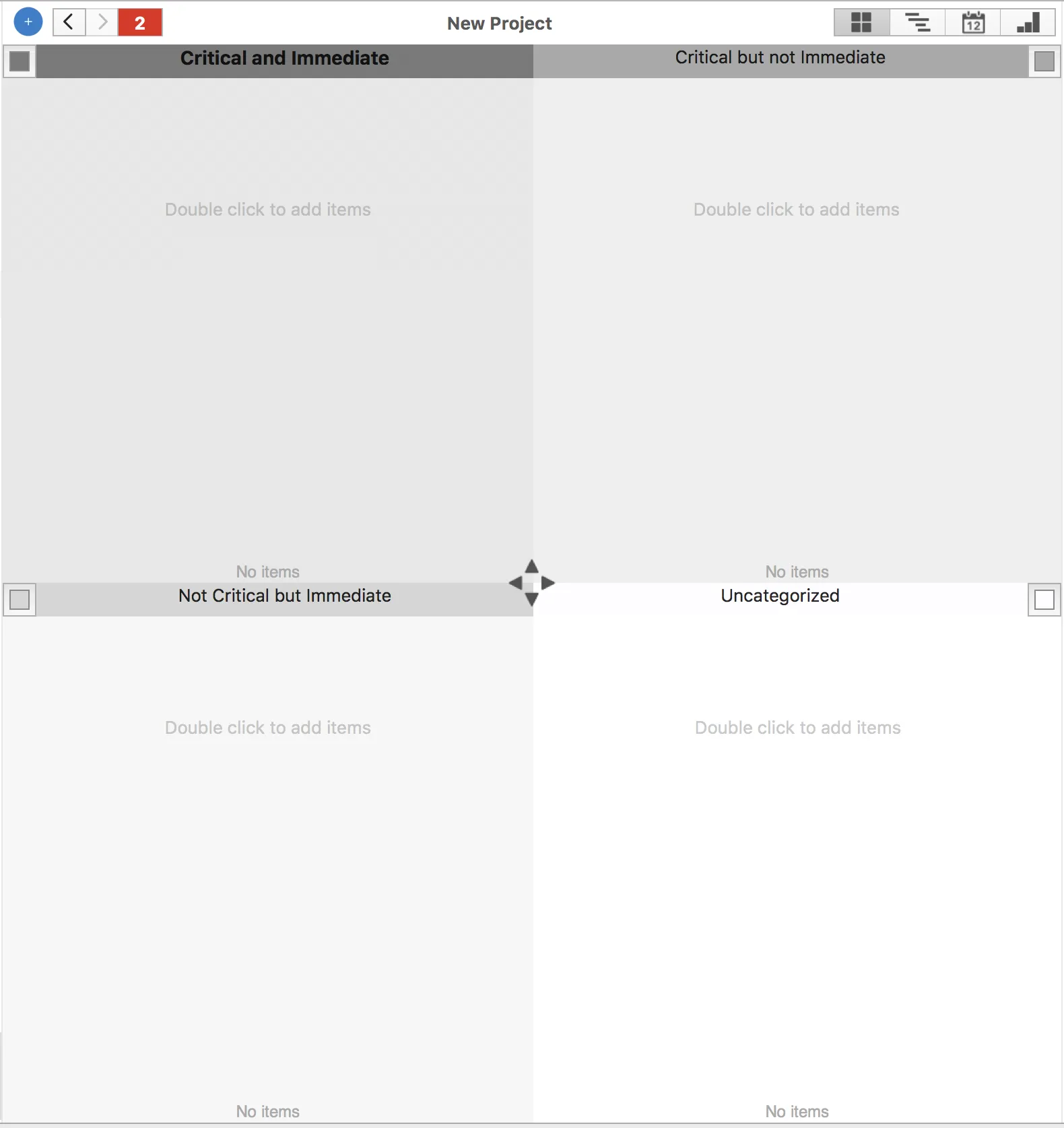 Eisenhower Matrix Template template in Priority Matrix