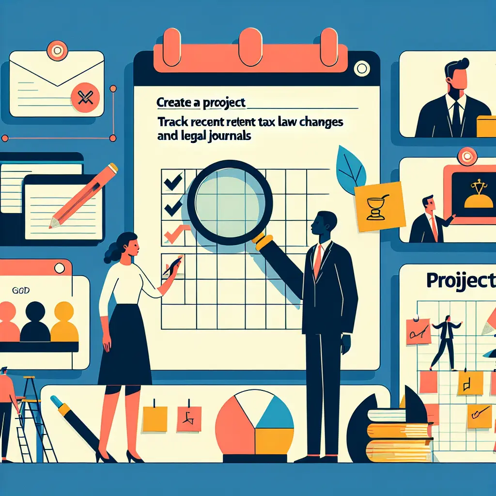 Keeping Up with Tax Laws and Regulations template in Priority Matrix