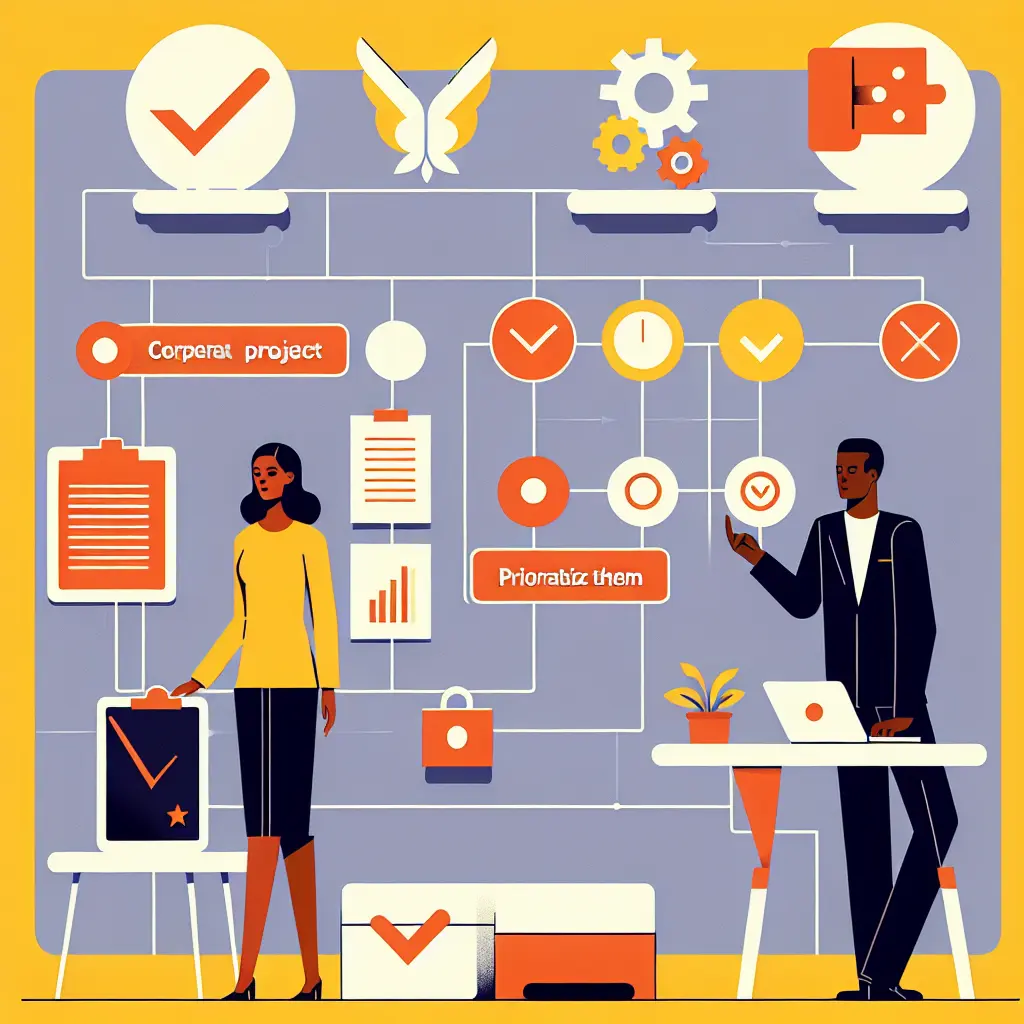 Corporate Segment Team Project Management for Priority Matrix